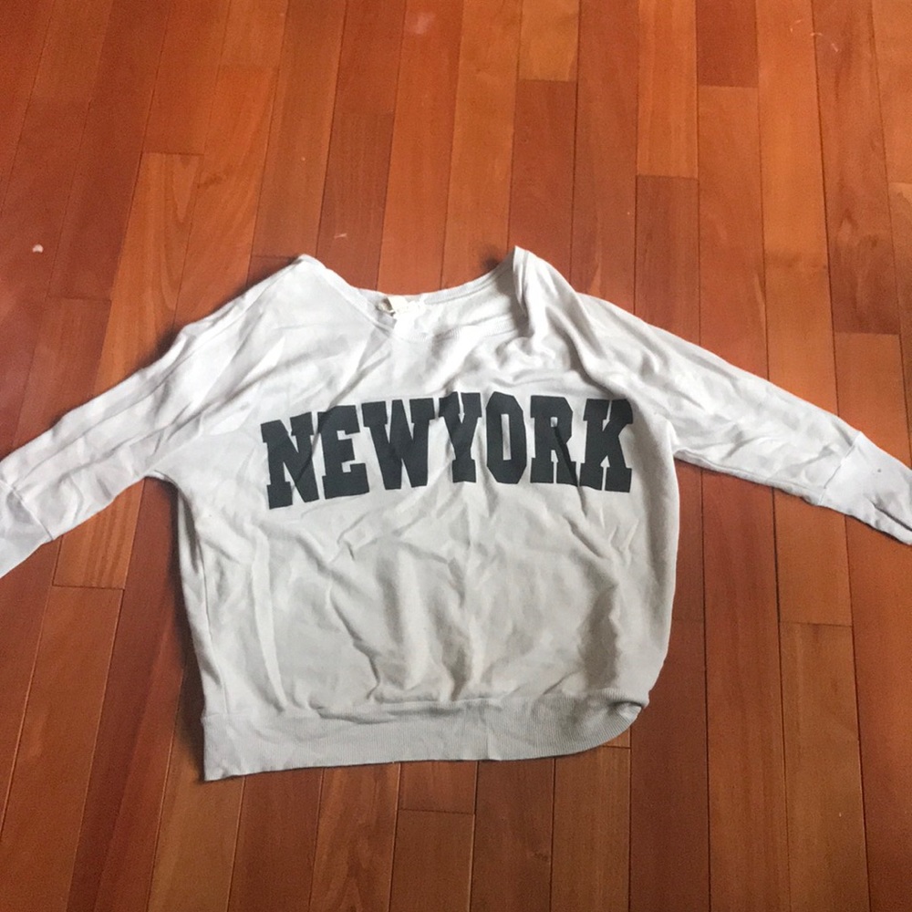 Wide Neck New York Long Sleeve